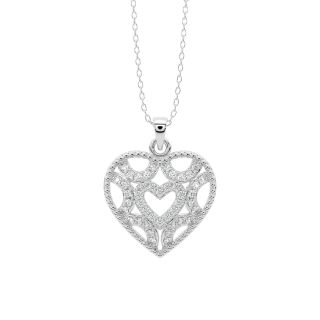 Shape Of Love Diamond Pendant